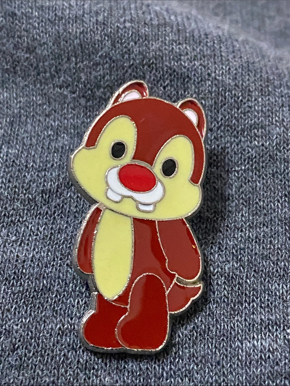 Disney Pin featuring Dale Red and Cream Cartoon Chipmunk Enamel Pin-Disney World